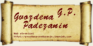 Gvozdena Padežanin vizit kartica
